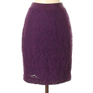 BRAND NEW! J. Crew Elegant Purple Lace Skirt (size 00)